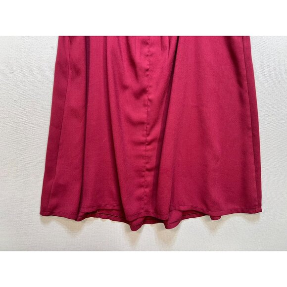 Abercrombie & Fitch Womens Swing  A Line Dress Summer Size Medium Red Sleeveless - Picture 10 of 13